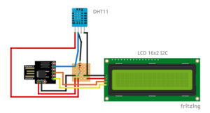 digispark com DHT11 e LCD